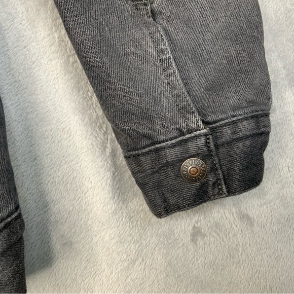 Levi’s Premium Type lll Sherpa Trucker Jacket Western Flap Pockets. Mens Medium. - Picture 7 of 9